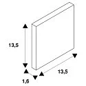 SLV Accessory for LED MOBALA Wall recessed luminaire MOUNTING FRAME