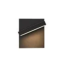 SLV LED Outdoor Wall luminaire ABRIDOR LED, 14W, 3000/4000K, 750lm, IP55, anthracite