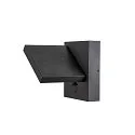 SLV LED Außenwandleuchte ABRIDOR SENSOR, IP54 IK03, 12W 3000/4000K (CCT Switch) 980lm, schwenkbar, Anthrazit
