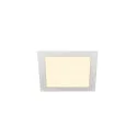 LED Ceiling recessed luminaire SENSER 18 LED, square, 820lm, IP20, white, 3000K