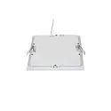 LED Ceiling recessed luminaire SENSER 18 LED, square, 820lm, IP20, white, 3000K