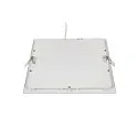 LED Ceiling recessed luminaire SENSER 24 LED, square, 1200lm, IP20, white, 3000K