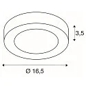 LED Wall / Ceiling luminaire SENSER 18 CW, round, IP20, white, 12W, 3000K, 880lm