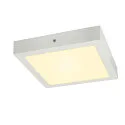 SLV LED Wand-/Deckenleuchte SENSER 24 CW, eckig, 15W, 1200lm, IP20, weiß, 15W 3000K