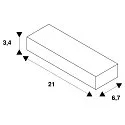 SLV LED-Netzteil, sek. 24V spannungskonstant, 33-100W, 1 Ausgang, TRIAC dimmbar, weiß/blau