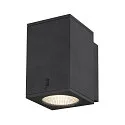SLV Premium-LED Outdoor Wandleuchte ENOLA SQUARE SINGLE CCT, IP65 IK02, Größe M, 10W 3000/4000K 720/820lm 38°, CRi>90, Anthrazit