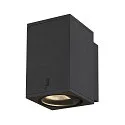 SLV Premium-LED Outdoor Wandleuchte ENOLA SQUARE SINGLE CCT, IP65 IK02, Größe M, 10W 3000/4000K 720/820lm 38°, CRi>90, Anthrazit
