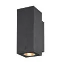 Premium-LED Outdoor Wandleuchte ENOLA SQUARE UP/DOWN CCT, IP65 IK02, Größe S, 7W 3000/4000K 570/640lm 30°, CRi>90, Anthrazit