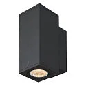 Premium-LED Outdoor Wandleuchte ENOLA SQUARE UP/DOWN CCT, IP65 IK02, Größe S, 7W 3000/4000K 570/640lm 30°, CRi>90, Anthrazit