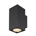 SLV Premium-LED Outdoor Wandleuchte ENOLA SQUARE UP/DOWN CCT, IP65 IK02, Größe M, 19W 3000/4000K 1480/1680lm 38°, CRi>90