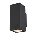 SLV Premium-LED Outdoor Wandleuchte ENOLA SQUARE UP/DOWN CCT, IP65 IK02, Größe M, 19W 3000/4000K 1480/1680lm 38°, CRi>90