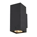 SLV Premium-LED Outdoor Wandleuchte ENOLA SQUARE UP/DOWN CCT, IP65 IK02, Größe M, 19W 3000/4000K 1480/1680lm 38°, CRi>90