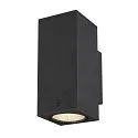 SLV Premium-LED Outdoor Wandleuchte ENOLA SQUARE UP/DOWN CCT, IP65 IK02, Größe M, 19W 3000/4000K 1480/1680lm 38°, CRi>90