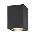 SLV Premium-LED Outdoor Deckenleuchte ENOLA SQUARE CCT, IP65 IK02, Größe S, 9W 3000/4000K 510/580lm 38°, CRi>90, Anthrazit