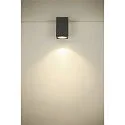 SLV Premium-LED Outdoor Deckenleuchte ENOLA SQUARE CCT, IP65 IK02, Größe S, 9W 3000/4000K 510/580lm 38°, CRi>90, Anthrazit