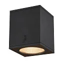 Premium-LED Outdoor Ceiling luminaire ENOLA SQUARE CCT, IP65 IK02, M-size, 10W 3000 / 4000K 700 / 800lm 38°, CRi>90, anthracite