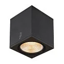 SLV Premium-LED Outdoor Deckenleuchte ENOLA SQUARE CCT, IP65 IK02, Größe M, 10W 3000/4000K 700/800lm 38°, CRi>90, Anthrazit