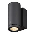 Outdoor LED Außenwandleuchte ENOLA ROUND SINGLE CCT, IP65 IK06, CRi>90, Anthrazit, Größe S, 6W 3000/4000K 390/450lm 30°
