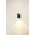 Outdoor LED Außenwandleuchte ENOLA ROUND SINGLE CCT, IP65 IK06, CRi>90, Anthrazit, Größe S, 6W 3000/4000K 390/450lm 30°