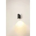 Outdoor LED Außenwandleuchte ENOLA ROUND SINGLE CCT, IP65 IK06, CRi>90, Anthrazit, Größe S, 6W 3000/4000K 390/450lm 30°