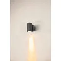 SLV Outdoor LED Außenwandleuchte ENOLA ROUND SINGLE CCT, IP65 IK06, CRi>90, Anthrazit, Größe M, 10W 3000/4000K 720/820lm 38°