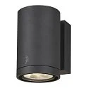 SLV Outdoor LED Außenwandleuchte ENOLA ROUND SINGLE CCT, IP65 IK06, CRi>90, Anthrazit, Größe M, 10W 3000/4000K 720/820lm 38°
