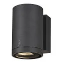 SLV Outdoor LED Außenwandleuchte ENOLA ROUND SINGLE CCT, IP65 IK06, CRi>90, Anthrazit, Größe M, 10W 3000/4000K 720/820lm 38°