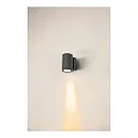 SLV Outdoor LED Außenwandleuchte ENOLA ROUND SINGLE CCT, IP65 IK06, CRi>90, Anthrazit, Größe M, 10W 3000/4000K 720/820lm 38°