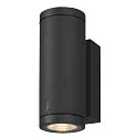 LED Außenwandleuchte ENOLA ROUND UP/DOWN CCT, IP65 IK06, CRi >90, anthrazit, Größe S, 7.8W 3000/4000K 620/700lm 2x30°