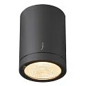 Premium-LED Outdoor Deckenleuchte ENOLA ROUND CCT, IP65 IK02, Größe S, 9W 3000/4000K 510/580lm 38, CRi>90, Anthrazit
