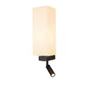 SLV Wandleuchte QUADRASS SPOT Indoor, E27, mit LED Spot 2W, 3000K, 200lm, schwarz