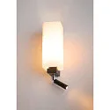 SLV Wandleuchte QUADRASS SPOT Indoor, E27, mit LED Spot 2W, 3000K, 200lm, schwarz