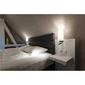 SLV Wandleuchte QUADRASS SPOT Indoor, E27, mit LED Spot 2W, 3000K, 200lm, schwarz