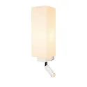 SLV Wandleuchte QUADRASS SPOT Indoor, E27, mit LED Spot 2W, 3000K, 200lm, weiß