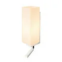 SLV Wandleuchte QUADRASS SPOT Indoor, E27, mit LED Spot 2W, 3000K, 200lm, weiß