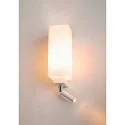 SLV Wandleuchte QUADRASS SPOT Indoor, E27, mit LED Spot 2W, 3000K, 200lm, weiß