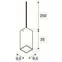 SLV Pendelleuchte QUADRASS Indoor, E27, weiß