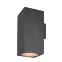 Premium-LED Outdoor Wall luminaire ENOLA SQUARE UP/DOWN CCT, IP65 IK02, L-size, 53W 3000 / 4000K 5400 / 6000lm 30°, CRi>90