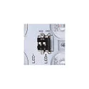SLV LED Wall / Ceiling luminaire AINOS SQUARE SENSOR Outdoor, 18W, 1300lm, CCT switch 3000/4000K, anthracite