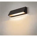SLV Outdoor LED Wandleuchte PEMA® WL CCT SWITCH, IP65 IK02, Trapez, 16W 3000/4000K 1340/1420lm, schaltbar, schwarz
