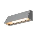 LED Wandleuchte PEMA® Outdoor,16W, 1260/1400lm, CCT switch 3000/4000K, silbergrau