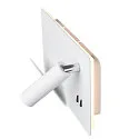 SLV LED Wandleuchte SOMNILA SPOT Indoor, 13W, 3000K, Spot 65lm,  inkl. USB Anschluss, Spot links, weiß, Back light 646lm