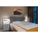 SLV LED Wandleuchte SOMNILA SPOT Indoor, 13W, 3000K, Spot 65lm,  inkl. USB Anschluss, Spot links, weiß, Back light 646lm