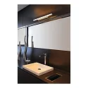 SLV LED Spiegelleuchte GLENOS® 60, CCT switch, 12W 3000/4000K 1170lm 120°, Silbergrau