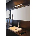 SLV LED Spiegelleuchte GLENOS® 60, CCT switch, 12W 3000/4000K 1170lm 120°, Silbergrau