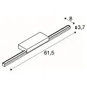 SLV LED Spiegelleuchte GLENOS® 60, CCT switch, 12W 3000/4000K 1170lm 120°, Silbergrau