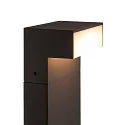 SLV LED Boden-Aufbauleuchte L-LINE OUT FL POLE, IP65 IK02, seitlich, 11.5W 3000/4000K (CCT Switch) 490/530lm, anthrazit, 80cm