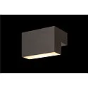 SLV LED Außenwandleuchte L-LINE OUT WL, IP65 IK02, 7W 3000/4000K (CCT Switch) 500/570lm, Anthrazit