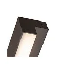 SLV LED Außenwandleuchte L-LINE OUT WL, IP65 IK02, 7W 3000/4000K (CCT Switch) 500/570lm, Anthrazit