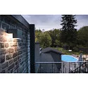 SLV LED Außenwandleuchte L-LINE OUT WL, IP65 IK02, 7W 3000/4000K (CCT Switch) 500/570lm, Anthrazit
